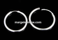 Earrings, 12mm, 925 silver - x1pair