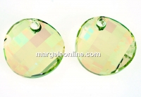 Swarovski, twist pendant, luminous green, 18mm - x1