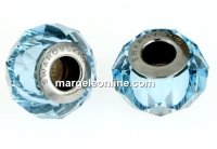 Swarovski, becharmed briolette 5948, aquamarine, 14mm - x1