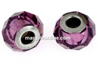 Swarovski, becharmed briolette 5948, amethyst, 14mm - x1