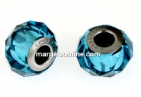 Swarovski, becharmed briolette 5948, indicolite, 14mm - x1