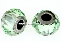 Swarovski, becharmed briolette 5948, chrysolite, 14mm - x1