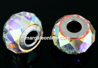 Swarovski, becharmed briolette 5948, aurora borealis, 14mm - x1