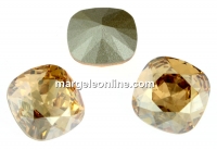 Swarovski, square fancy, golden shadow, 12mm - x1