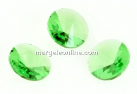 Swarovski, rivoli, peridot unfoiled, 6mm - x2