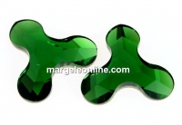 Swarovski, Molecule cabochon, dark moss green, 8x8.7mm - x1