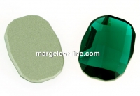 Swarovski, Graphic cabochon, emerald, 14mm - x1