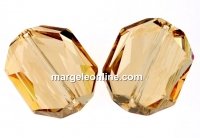 Swarovski, graphic bead, golden shadow, 18mm - x1