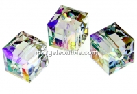 Swarovski, faceted cube bead, paradise shine, 8mm - x1