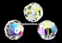 Swarovski, faceted round bead, aurora borealis, 12mm - x1