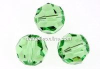 Swarovski, faceted round bead, peridot, 12mm - x1