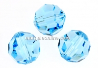 Swarovski, faceted round bead, aquamarine, 12mm - x1