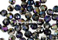 Swarovski, faceted round bead, heliotrope, 8mm - x2