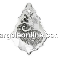 Swarovski, baroque pendant, Paisley Print, 38mm - x1