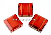 Swarovski, stairway bead, red magma, 14mm - x1