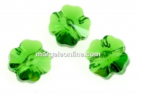 Swarovski, clover bead, fern green, 12mm - x2