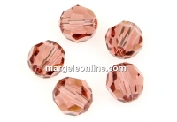 Swarovski, faceted round bead, blush rose, 6mm - x6