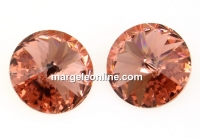 Swarovski, rivoli, blush rose, 12mm - x2