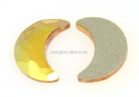 Swarovski, moon cabochon, metallic sunshine, 10mm - x1