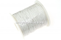 Spool of waxed thread, white, 1mm - 82m