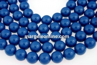 Swarovski pearls, lapis, 14mm - x2