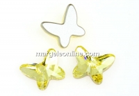 Swarovski, butterfly cabochon, jonquil, 8mm - x1