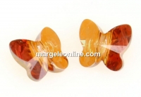 Swarovski, butterfly bead, copper, 6mm - x2