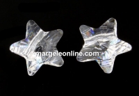 Swarovski, star bead, crystal, 8mm - x2