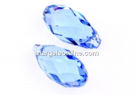 Swarovski, briolette pendant, light sapphire, 13mm - x1