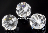 Swarovski, faceted round bead, crystal, 10mm - x2