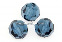 Swarovski, faceted round bead, montana, 10mm - x2