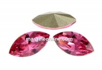 Swarovski navette, fancy chaton, rose, 10mm - x4