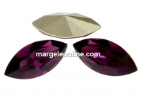 Swarovski navette, fancy chaton, amethyst, 10mm - x4