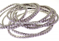 1088 Swarovski purple bracelet, rhodium plated, 18cm - x1