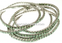 1088 Swarovski Chrysolite bracelet, rhodium plated, 18cm - x1