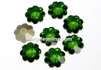 Swarovski, marguerite flower, fern green, 12mm - x4