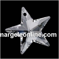 Swarovski, star pendant, crystal clear, 40mm - x1