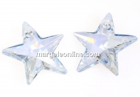 Swarovski, star pendant, blue shade, 40mm - x1