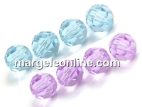 Swarovski, faceted round bead, alexandrite, 8mm - x2