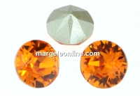 Swarovski, chaton SS34, tangerine, 7mm - x2