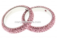 Swarovski, pavé ring, light rose, 18.5mm - x1