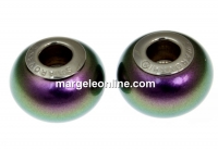 Swarovski, becharmed crystal, iridescent purple pearl, 14mm - x1