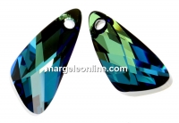 Swarovski, wing pendant, bermuda blue, 23mm - x1