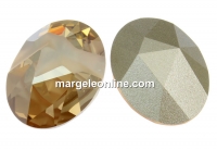 Swarovski, fancy cabochon kaputt oval, golden shadow, 23x18mm - x1