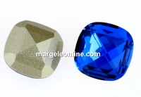 Swarovski, rivoli cabochon, capri blue, 8x8mm - x1