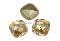 Swarovski, rivoli cabochon, golden shadow, 8x8mm - x1