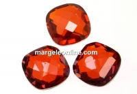 Swarovski, rivoli cabochon, red magma, 12x12mm - x1