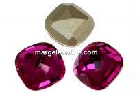 Swarovski, rivoli cabochon, fuchsia, 8x8mm - x1