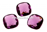 Swarovski, rivoli cabochon, amethyst, 12x12mm - x1