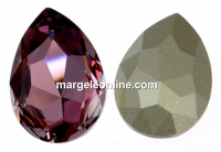 Swarovski, rivoli cabochon, antique pink, 30x20mm - x1